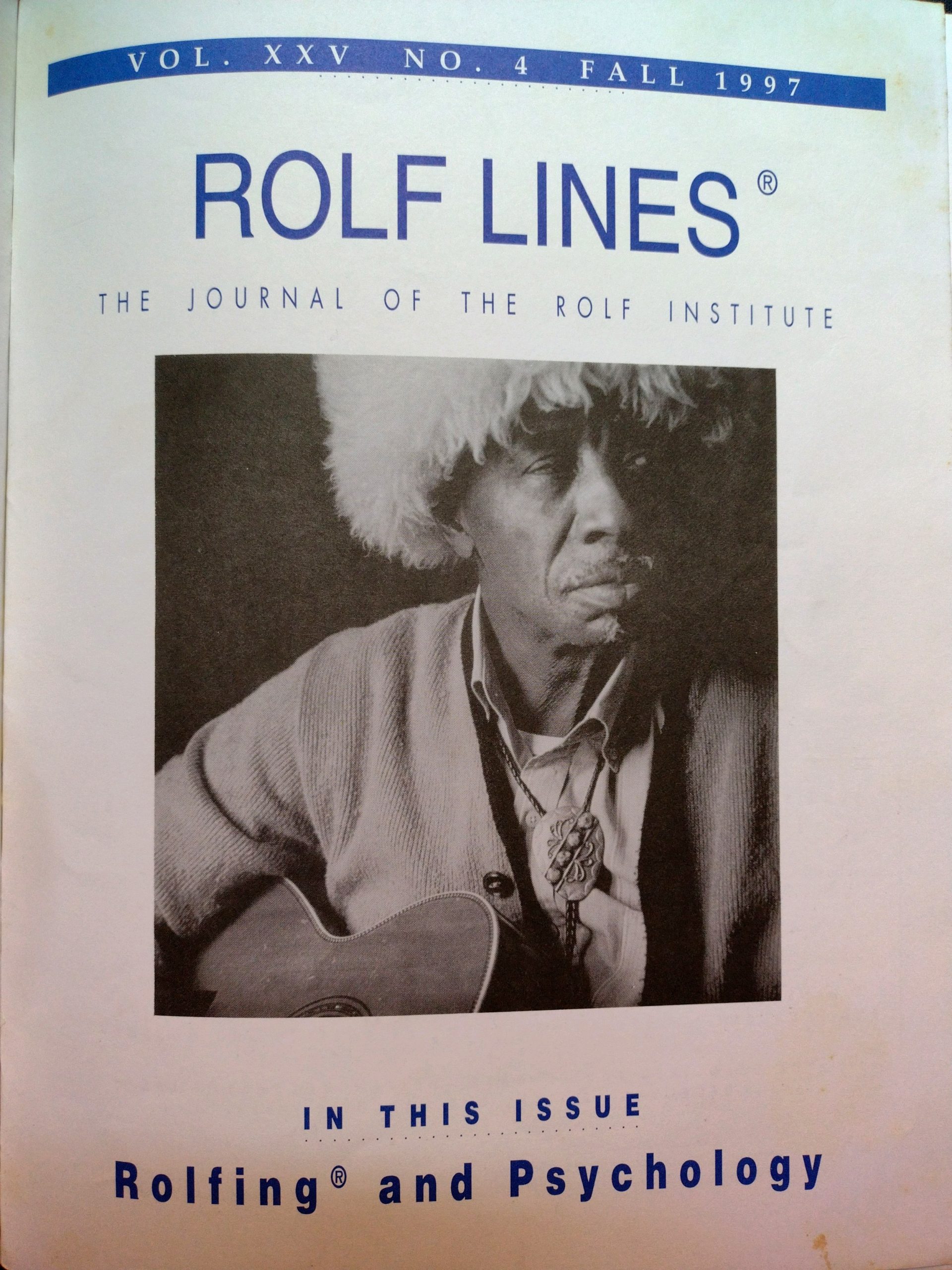 CAPA ROLF LINES FALL 1997 - VOL 25 - N4