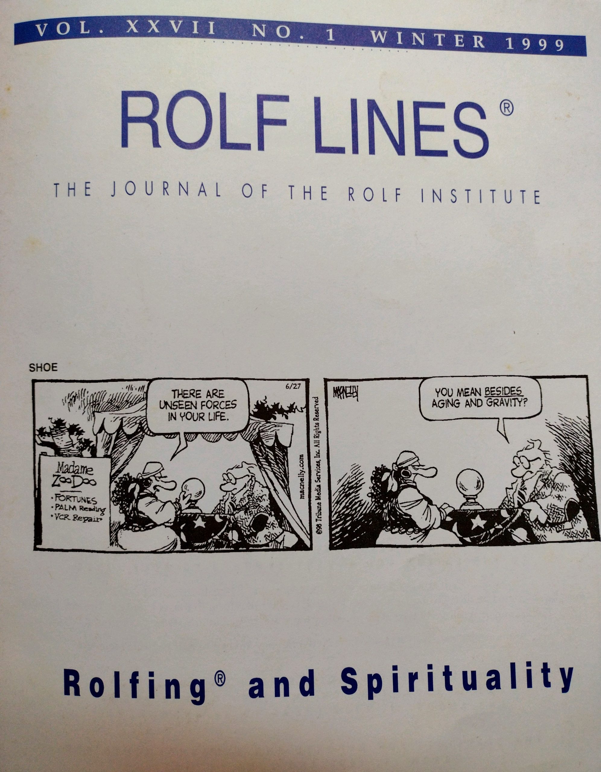 CAPA ROLF LINES WINTER 1999 VOL 27 N1