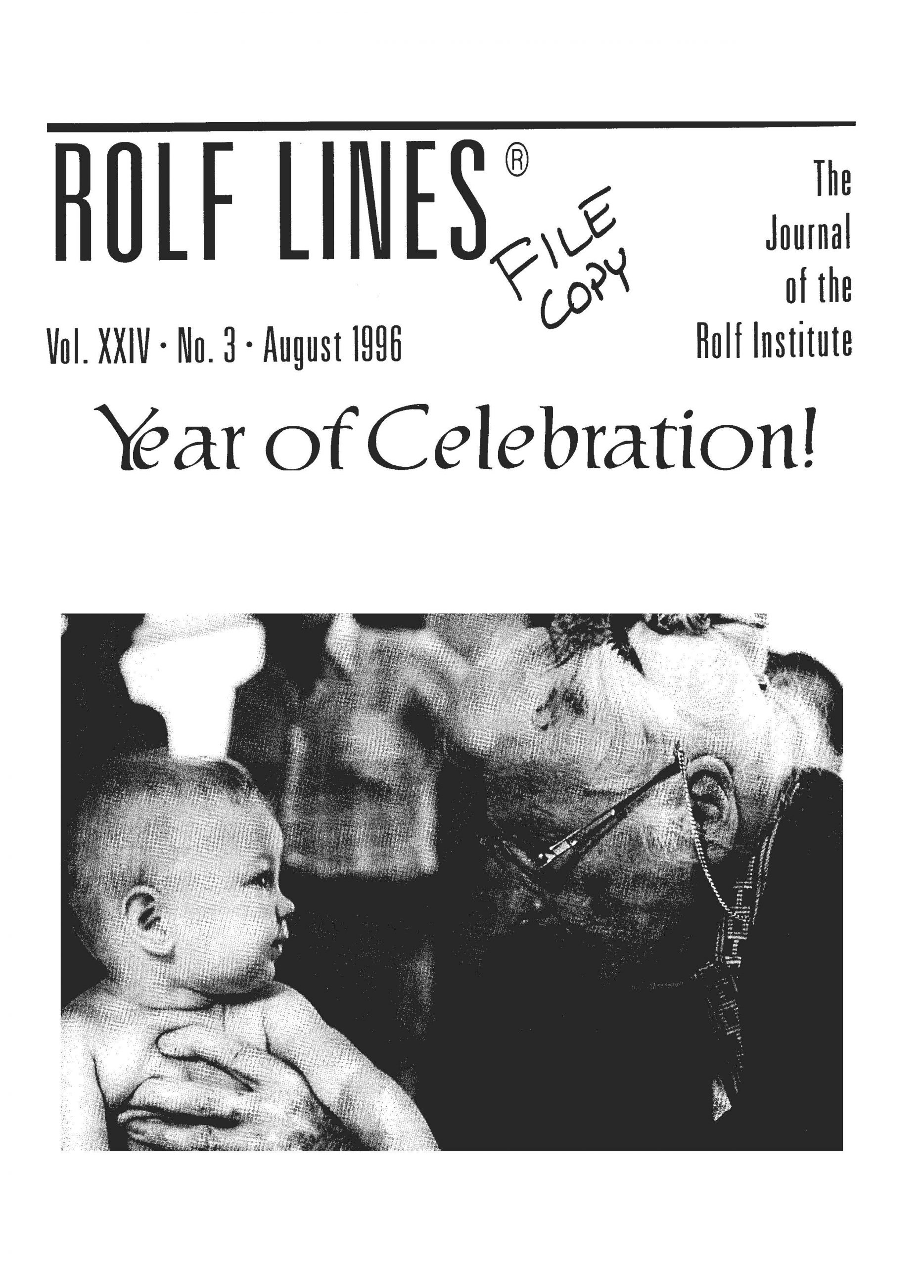 CAPA ROLF LINES, August 1996 vol 24 nº3